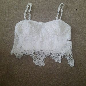 Lace crop top